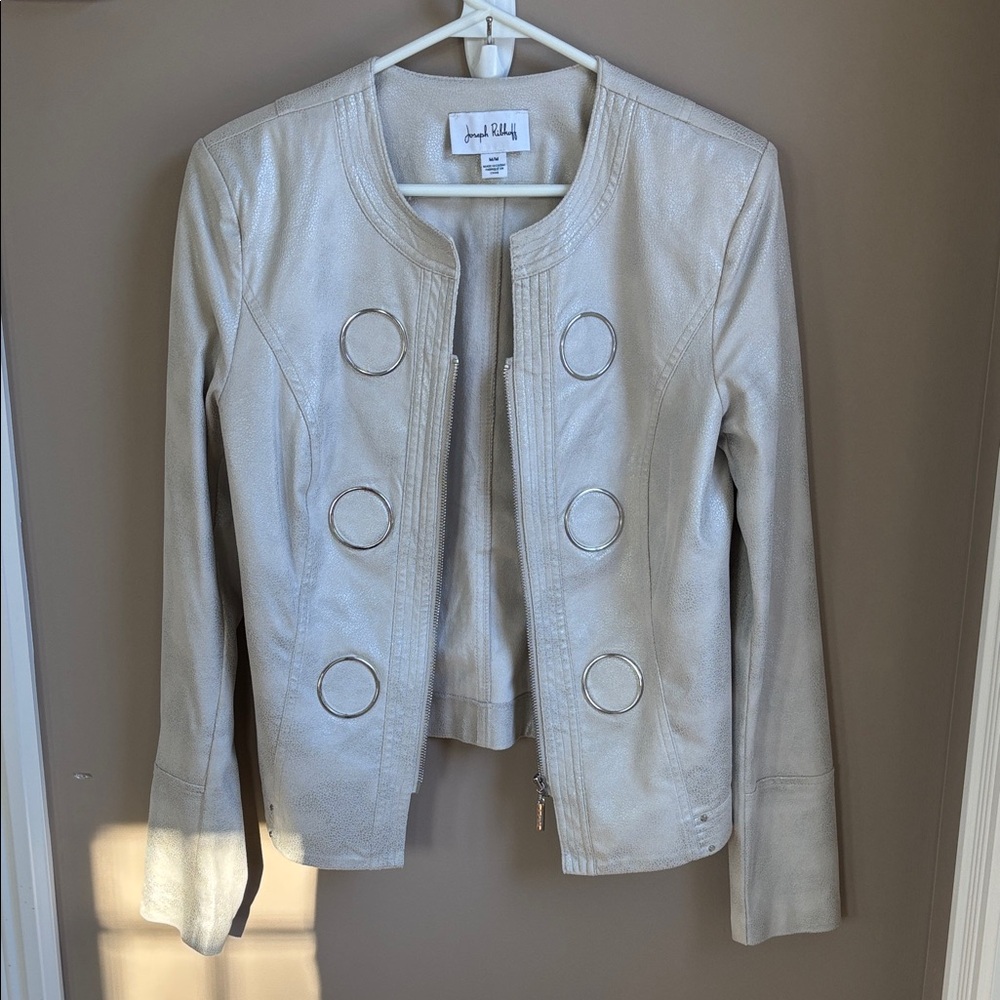 Joseph Ribkoff Jacket with Ring Accents
